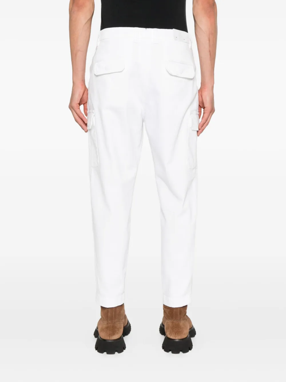 Eleventy Broek met cargo zak Wit