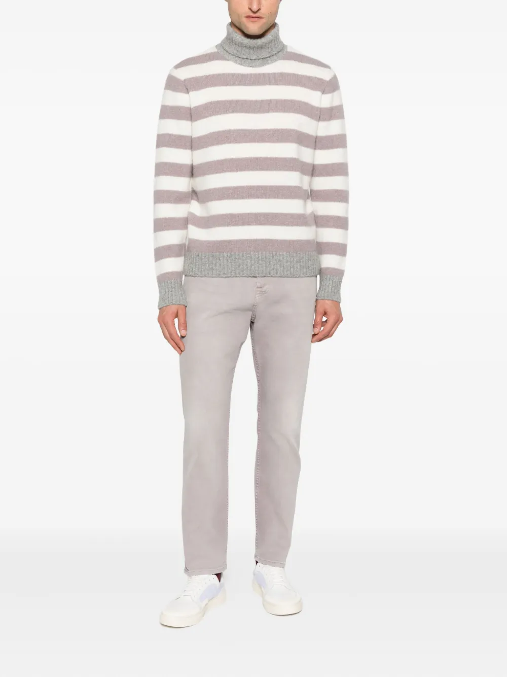 Eleventy turtleneck striped sweater | Knitted Sweaters | Image 2