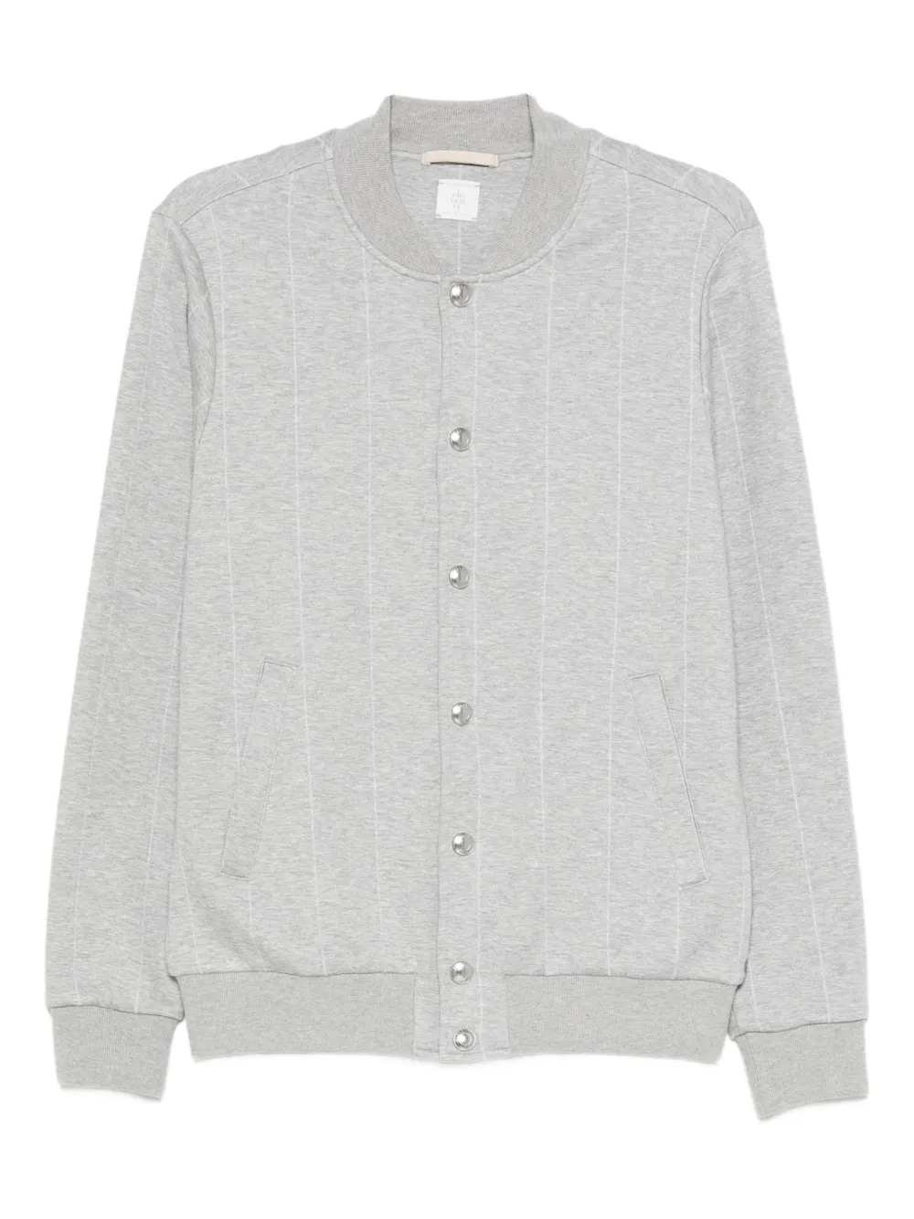 Eleventy pinstripe bomber jacket | Grey | Image 1