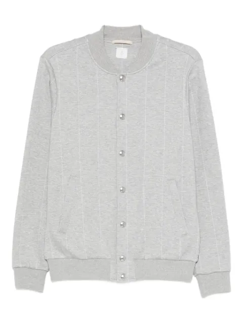 Eleventy pinstripe bomber jacket