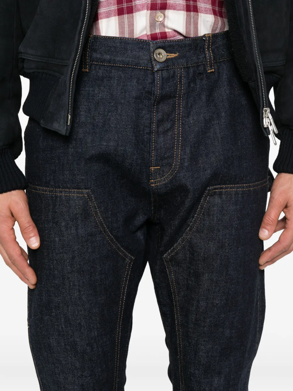 Eleventy Denim broek met dubbele zak Blauw