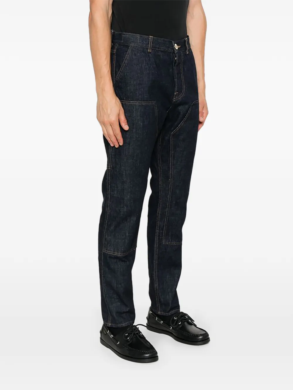 Eleventy Denim broek met dubbele zak Blauw