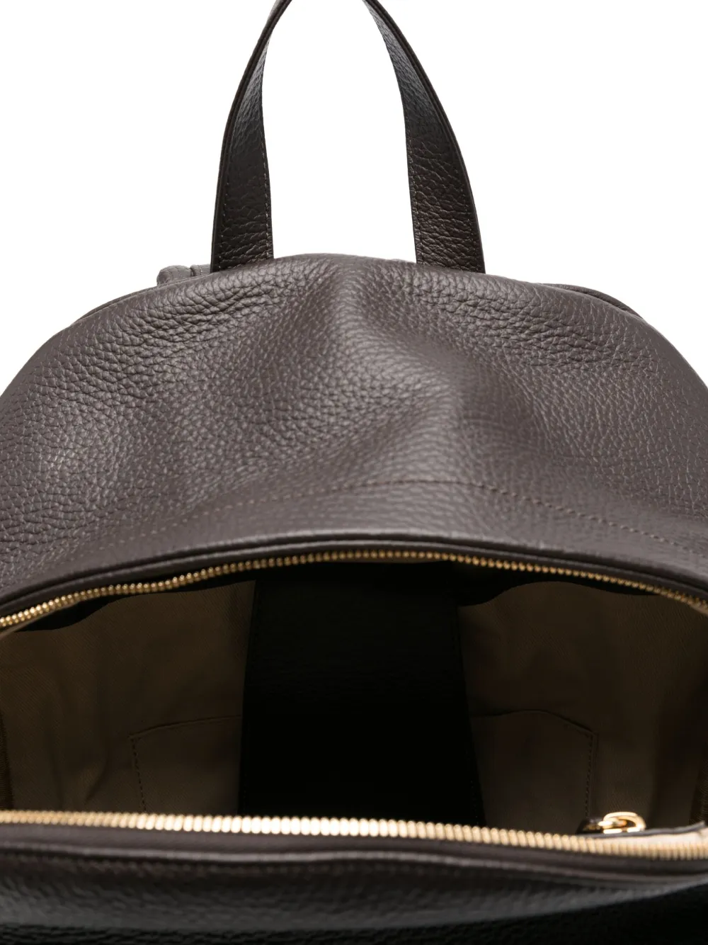 Leather Top-Handle Backpack