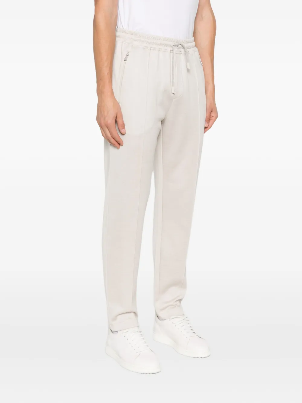 Eleventy Trainingsbroek met trekkoord Beige