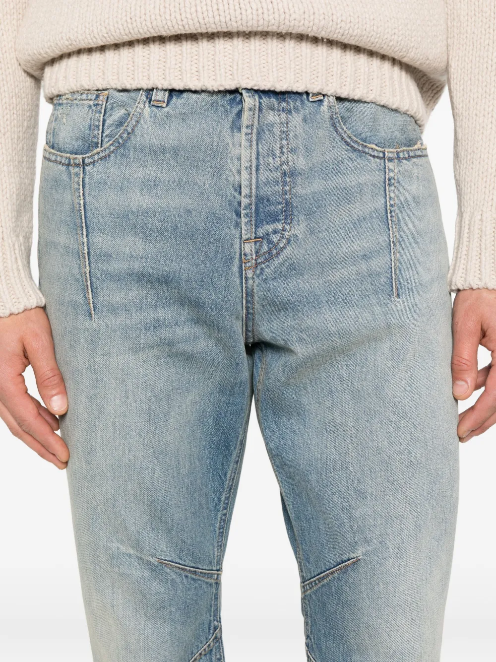Eleventy Jeans met afwerking Blauw