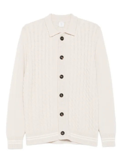 Eleventy ケーブルニット カーディガン