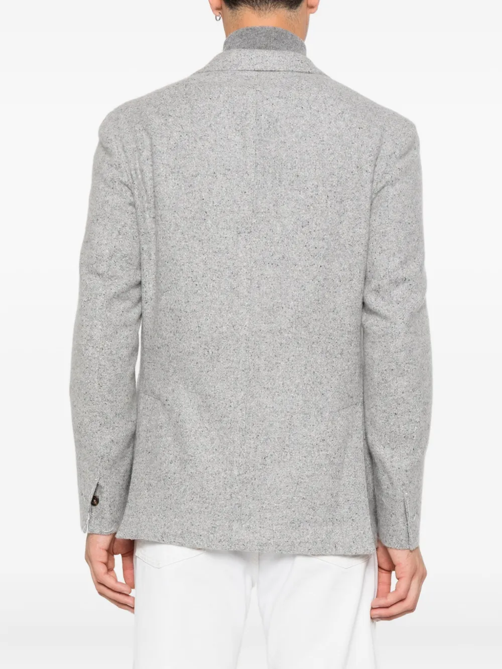 Eleventy Blazer met enkele rij knopen Grijs