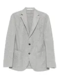 Eleventy single-breasted patch-pocket blazer - Grey