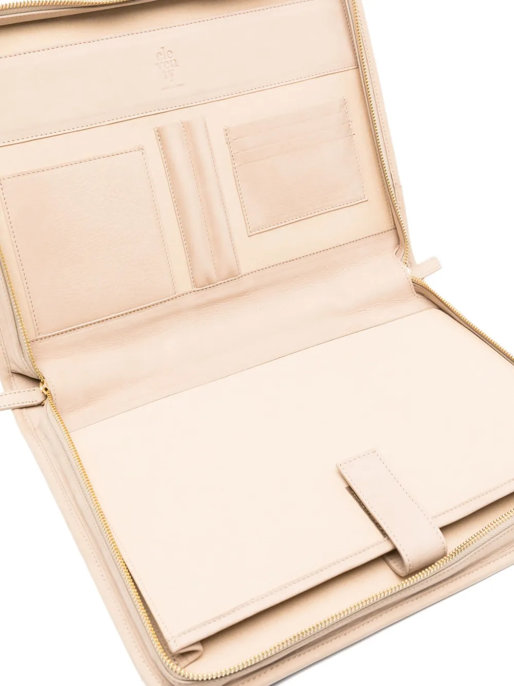 Eleventy Laptoptas met streepdetail Grijs