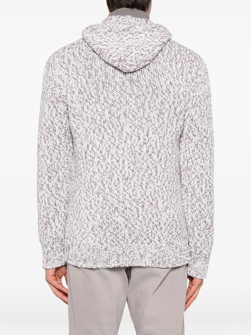 Eleventy Hoodie met rits Paars