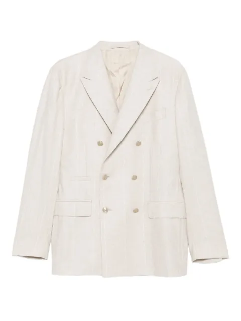 Eleventy double-breasted striped blazer