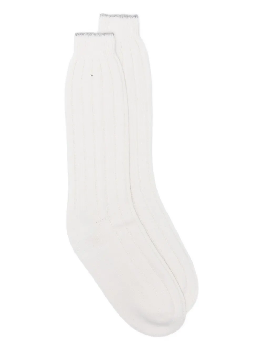 Eleventy ribbed socks | White | Image 1