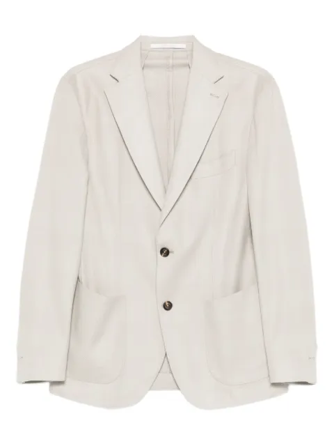 Eleventy patch-pocket single-breasted blazer