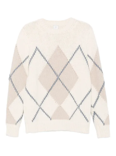 Eleventy suéter con motivo a rombos