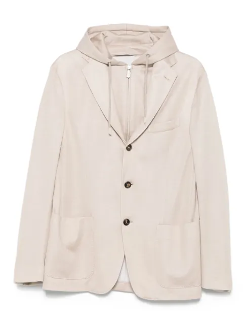 Eleventy blazer con botones y capucha