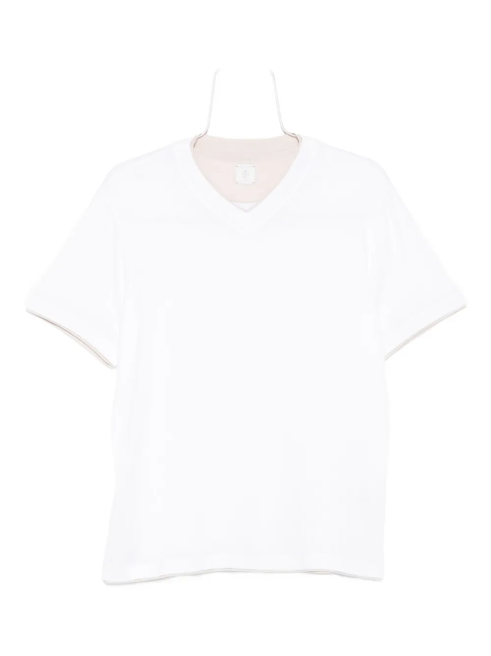 Eleventy V-neck cotton T-shirt Wit