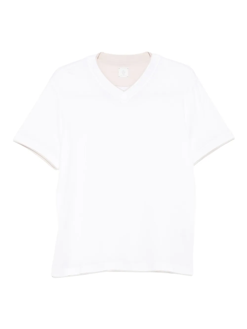 Eleventy T-shirt met V-hals Wit
