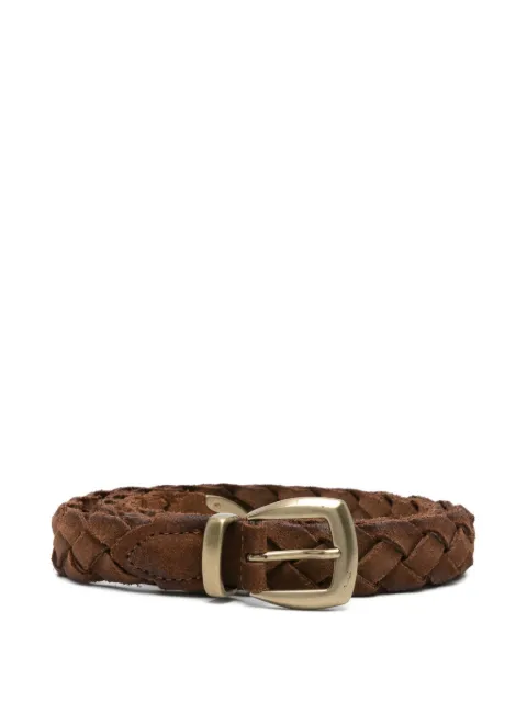 Eleventy braided leather belt