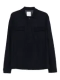 Eleventy pinstripe pocket overshirt - Blue
