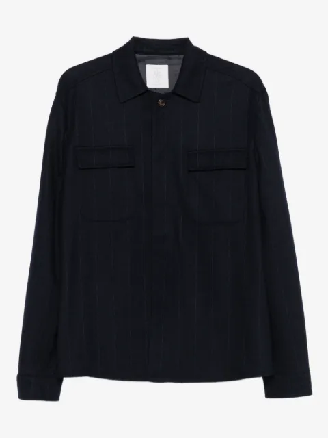 Eleventy Hemdjacke mit Nadelstreifen
