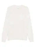Eleventy snowflake-embroidered sweater - Neutrals