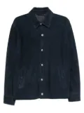 Eleventy suede overshirt - Blue