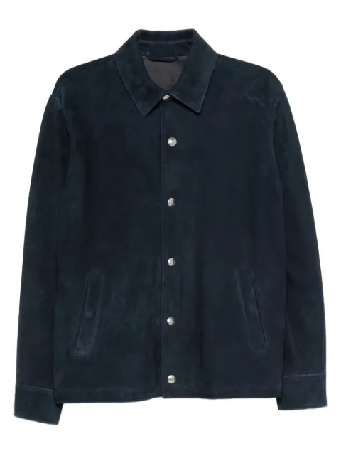 Eleventy suede overshirt 