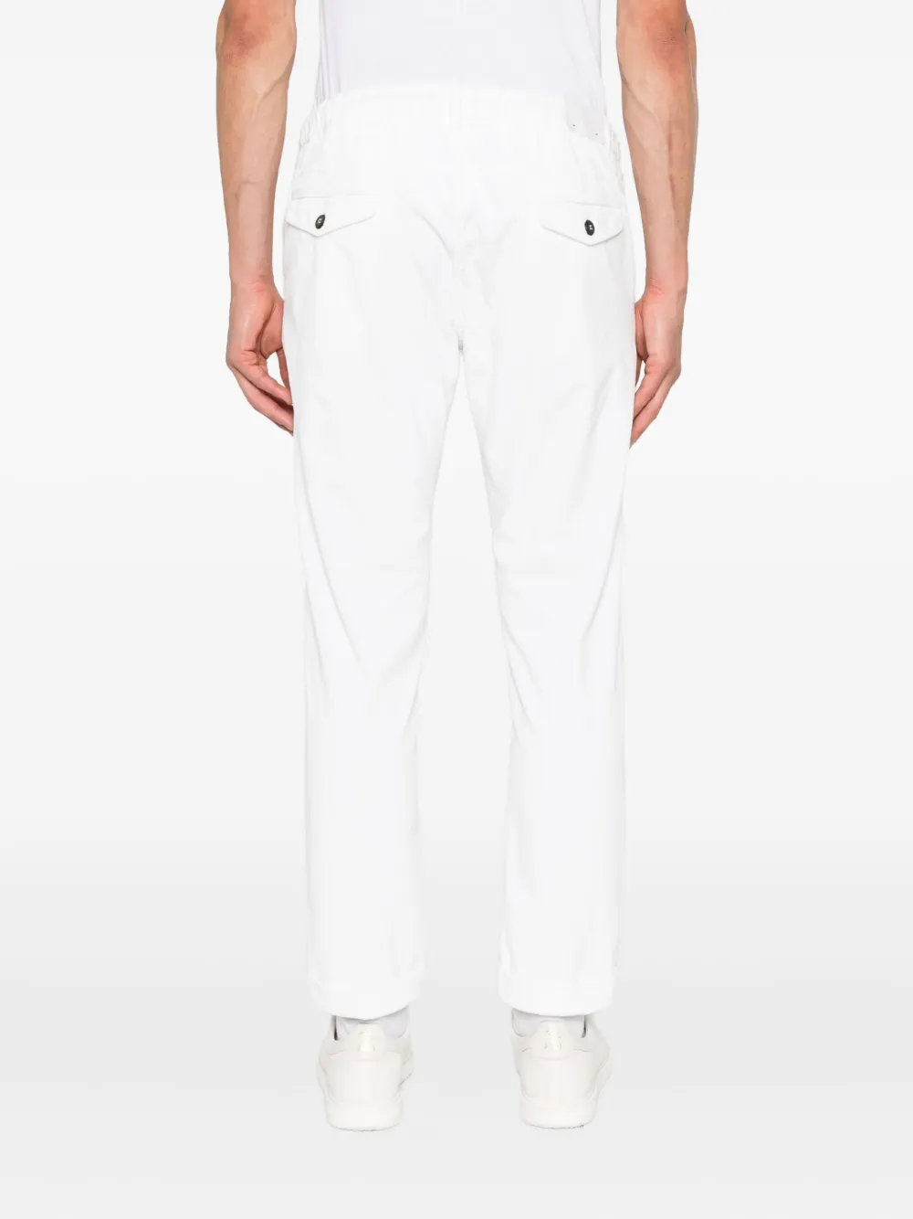 Eleventy Broek met trekkoord Wit