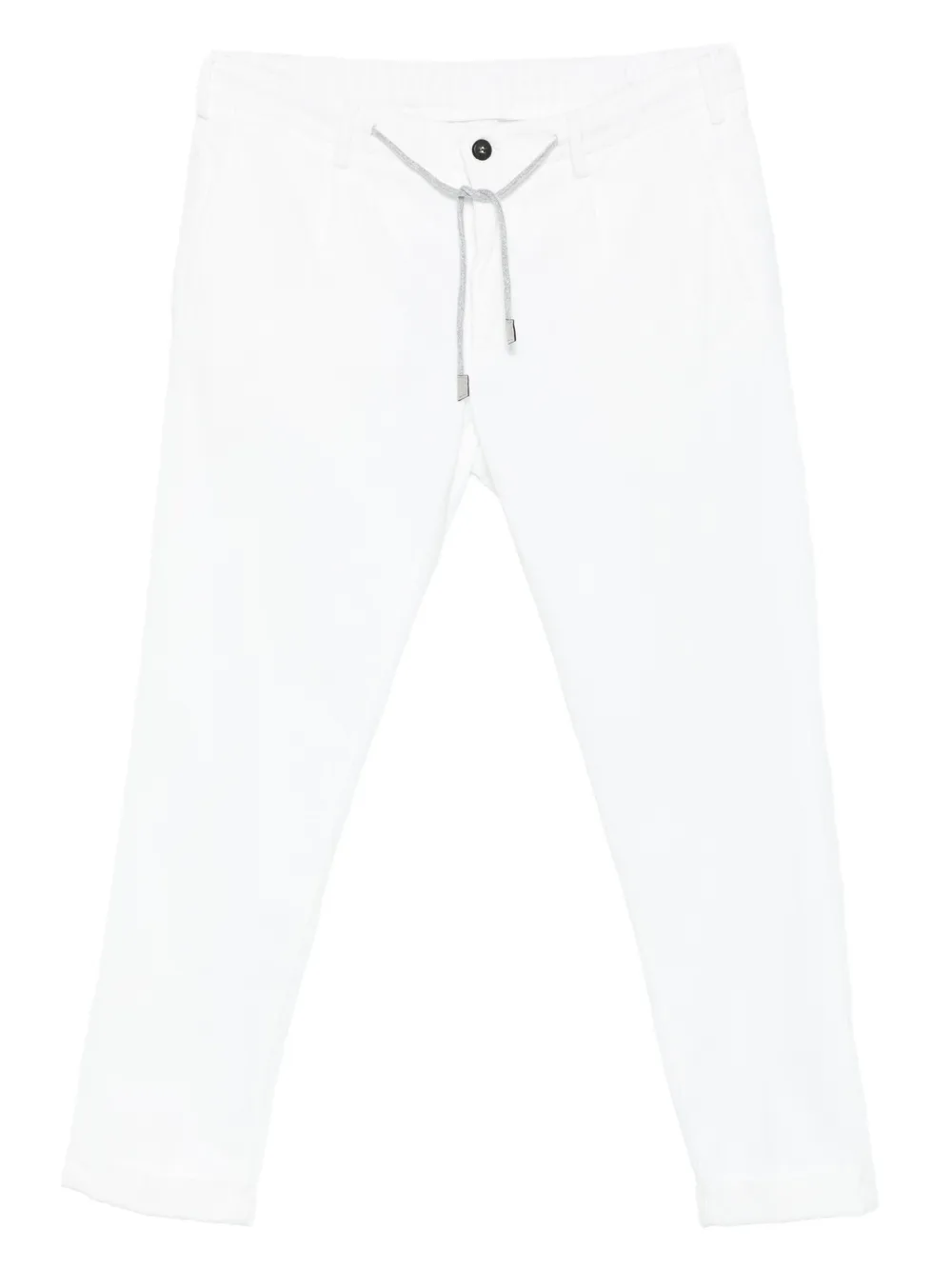 Eleventy Broek met trekkoord Wit