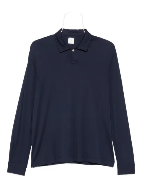 Eleventy long-sleeve polo shirt