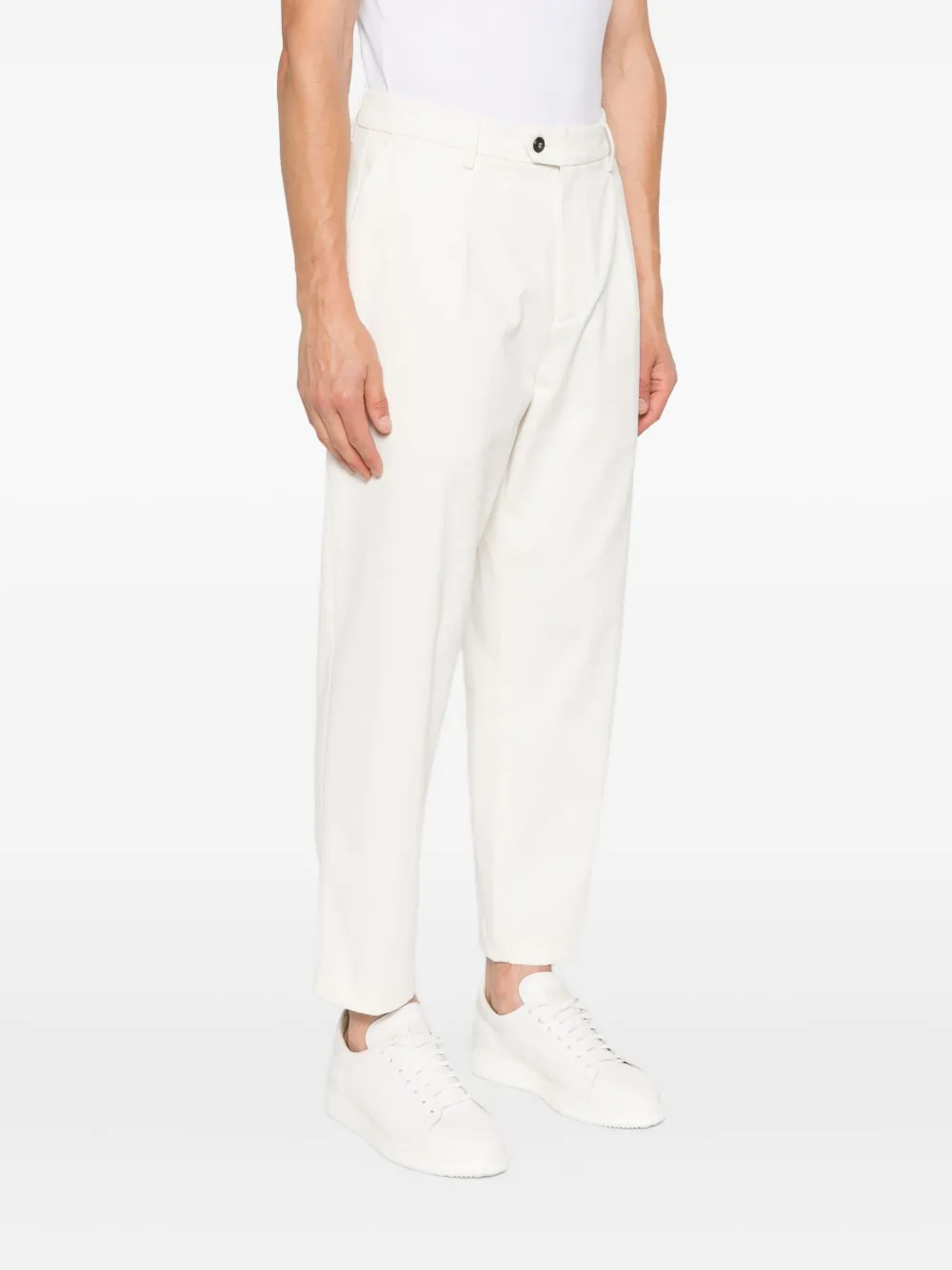 Eleventy Broek met toelopende pijpen Wit