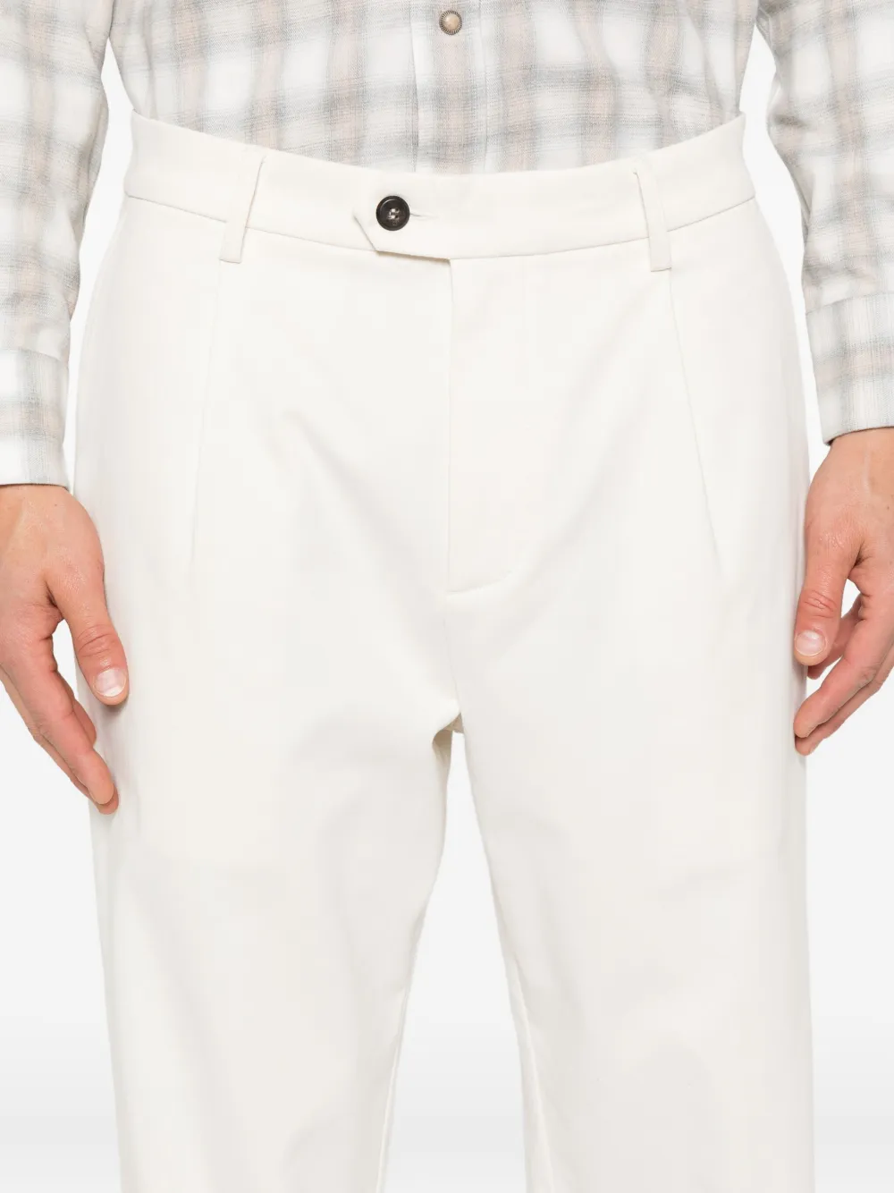 Eleventy Broek met toelopende pijpen Wit