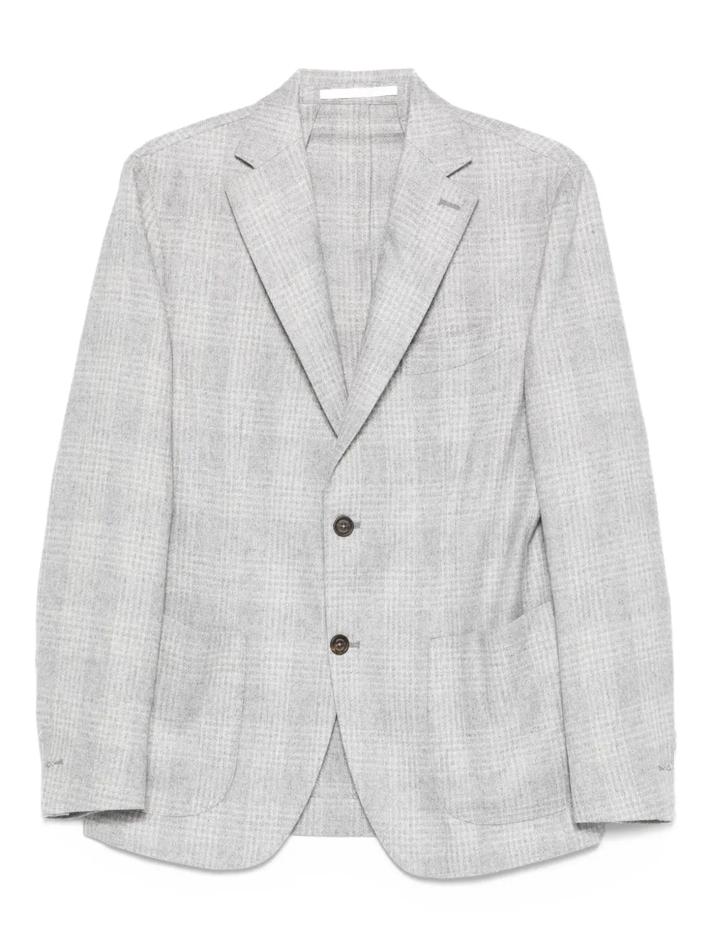 Eleventy Geruite blazer Grijs