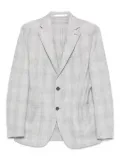 Eleventy checked single-breasted blazer - Grey