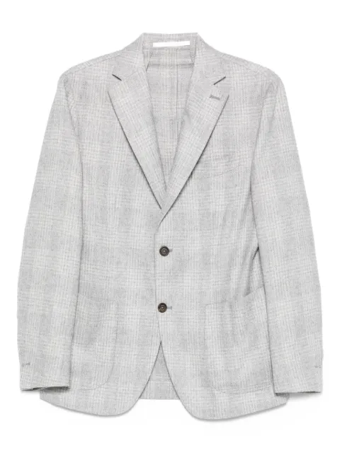 Eleventy checked single-breasted blazer
