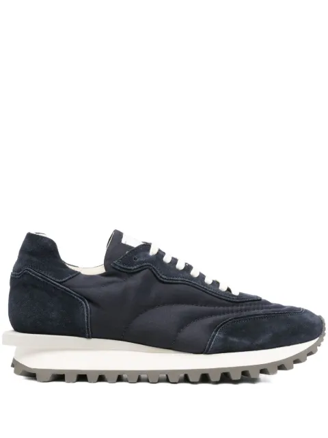Eleventy leather lace-up trainers