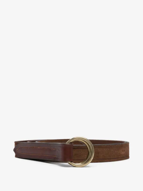 Eleventy leather ring-buckle belt