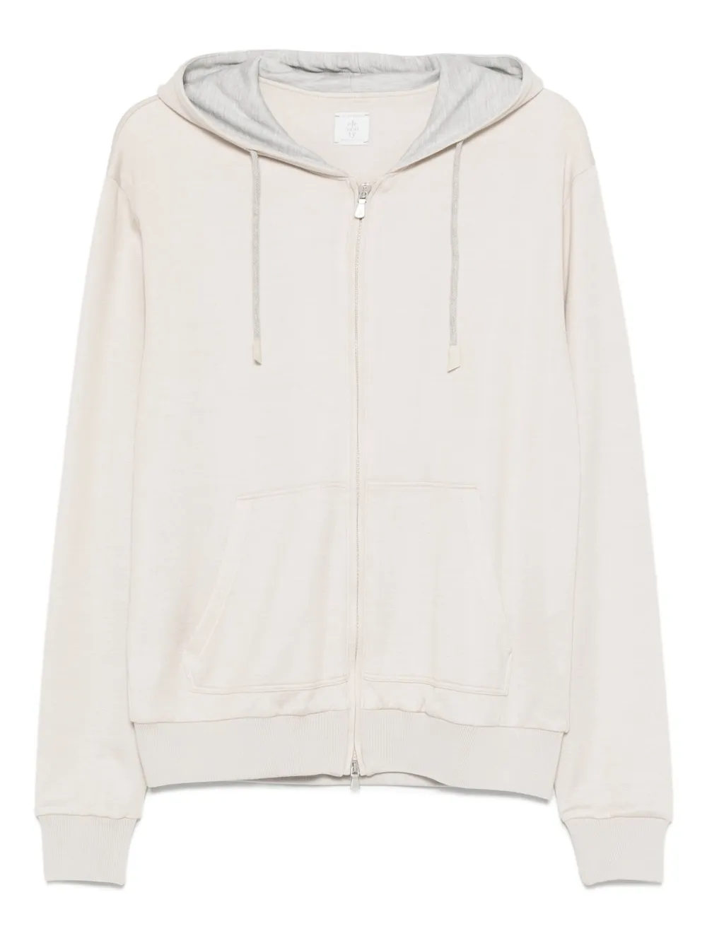 Eleventy Hoodie met rits Beige