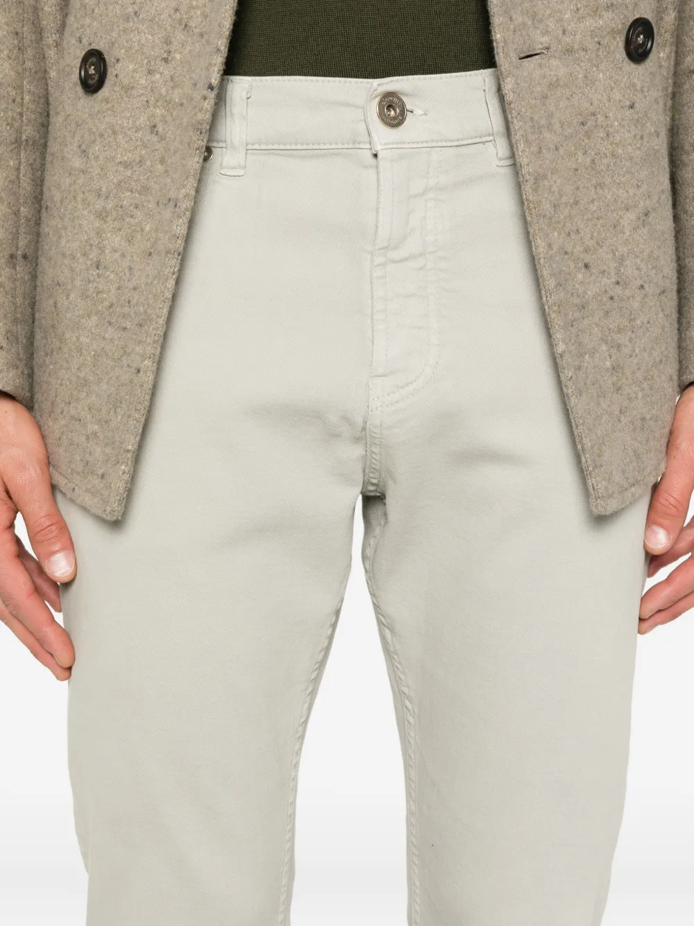 Eleventy Jeans met vijf zakken Groen
