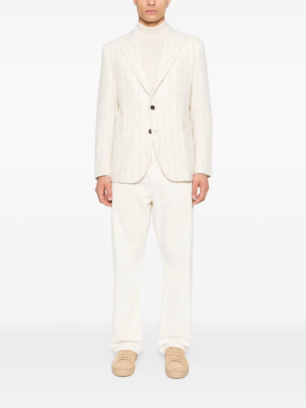 Eleventy blazer con botones y rayas diplomáticas estampadas | Sacos | Image 2