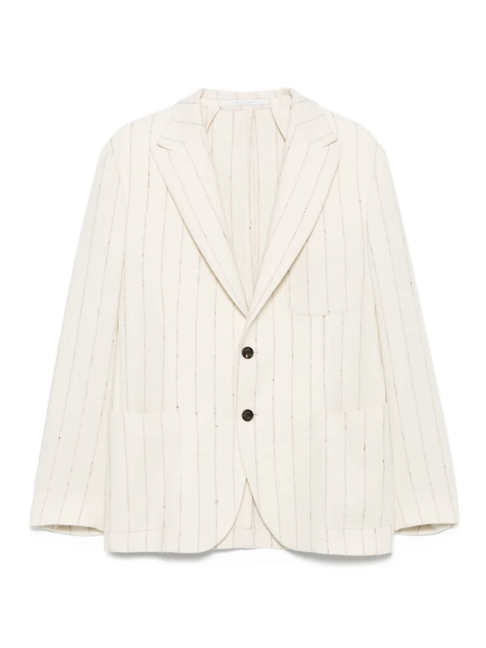 Eleventy blazer con botones y rayas diplomáticas estampadas | neutro | Image 1