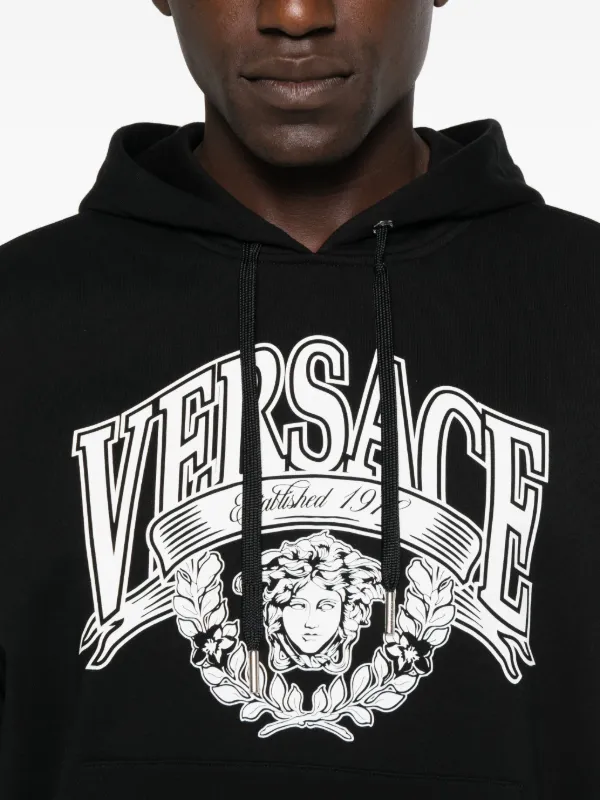 Versace Medusa-print Hoodie Black FARFETCH JO