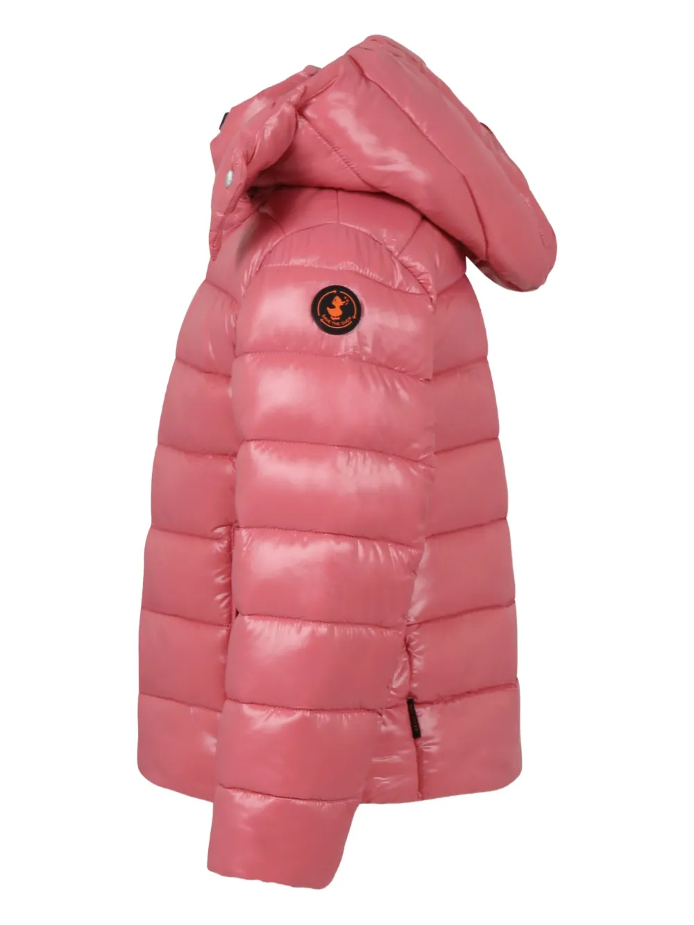 Save The Duck Hooded Quilted Jacket In Red
