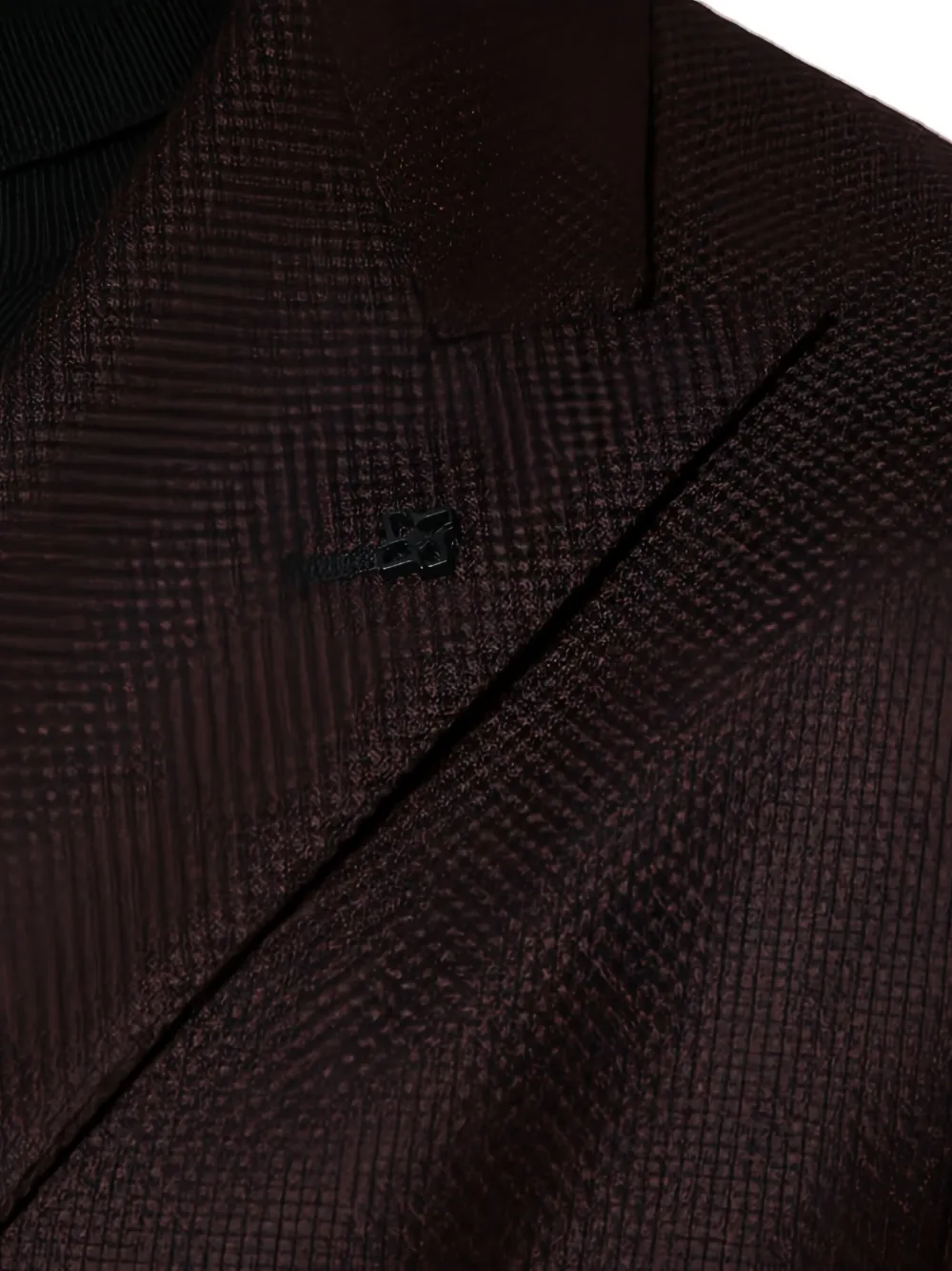 Tagliatore Burgundy Pattern Single-breasted Jacket With Front Pockets In Burgundy