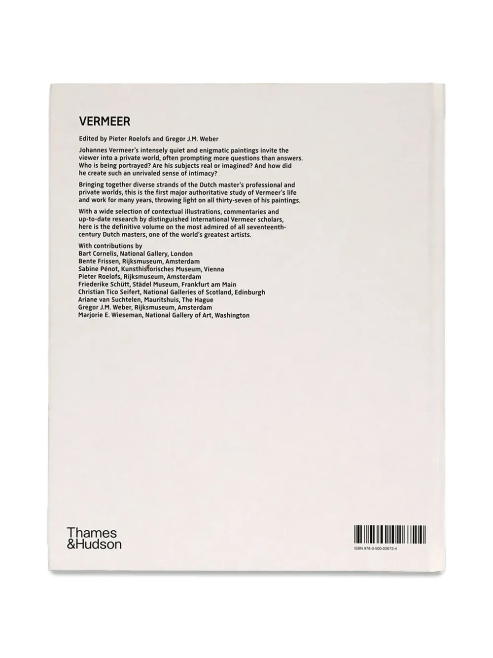 THAMES E HUDSON Rijksmuseum Vermeer book | Coffee Table Books | Image 2