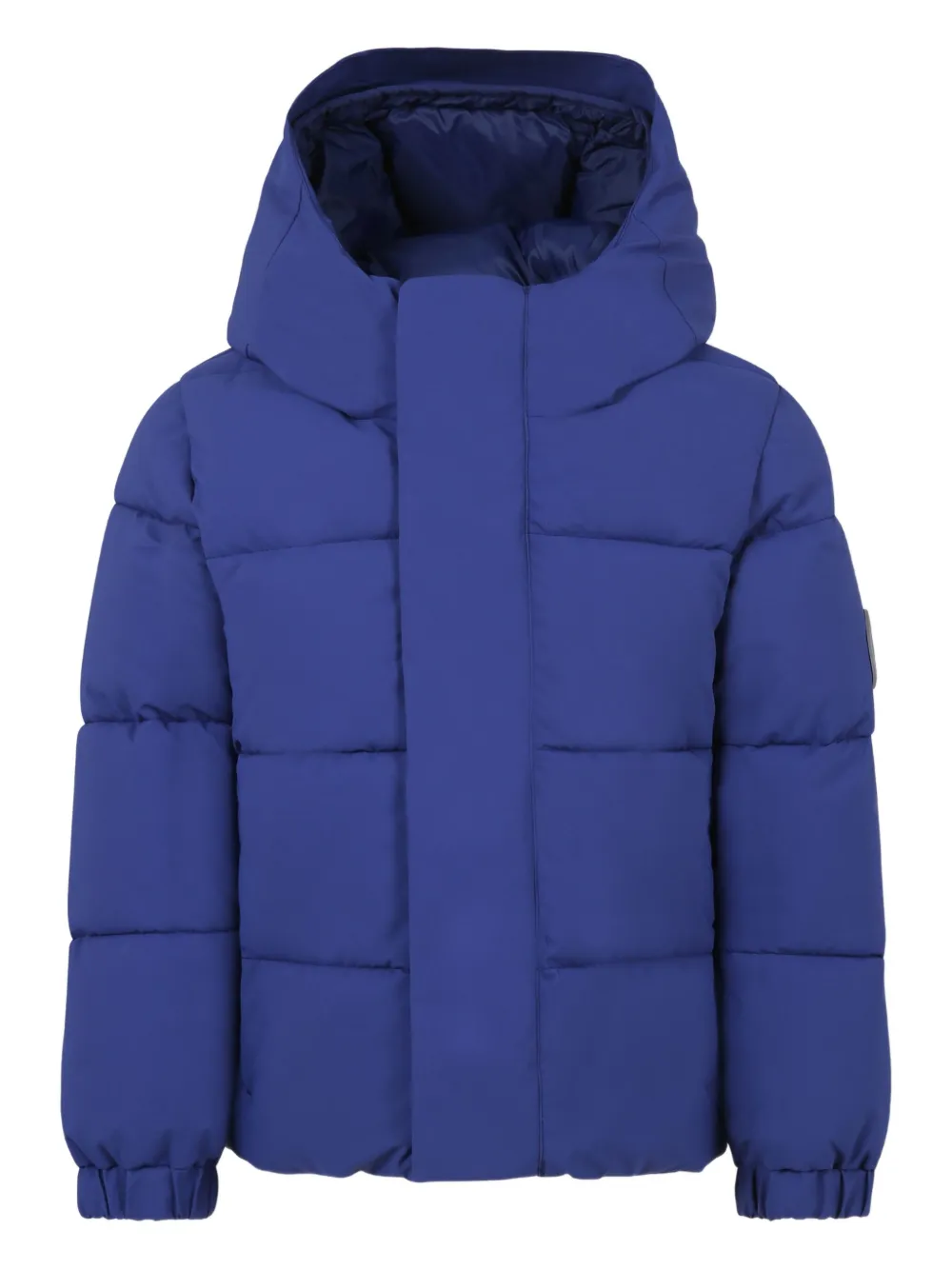 Save The Duck Kids' Hooded Puffer Jacket In Blue