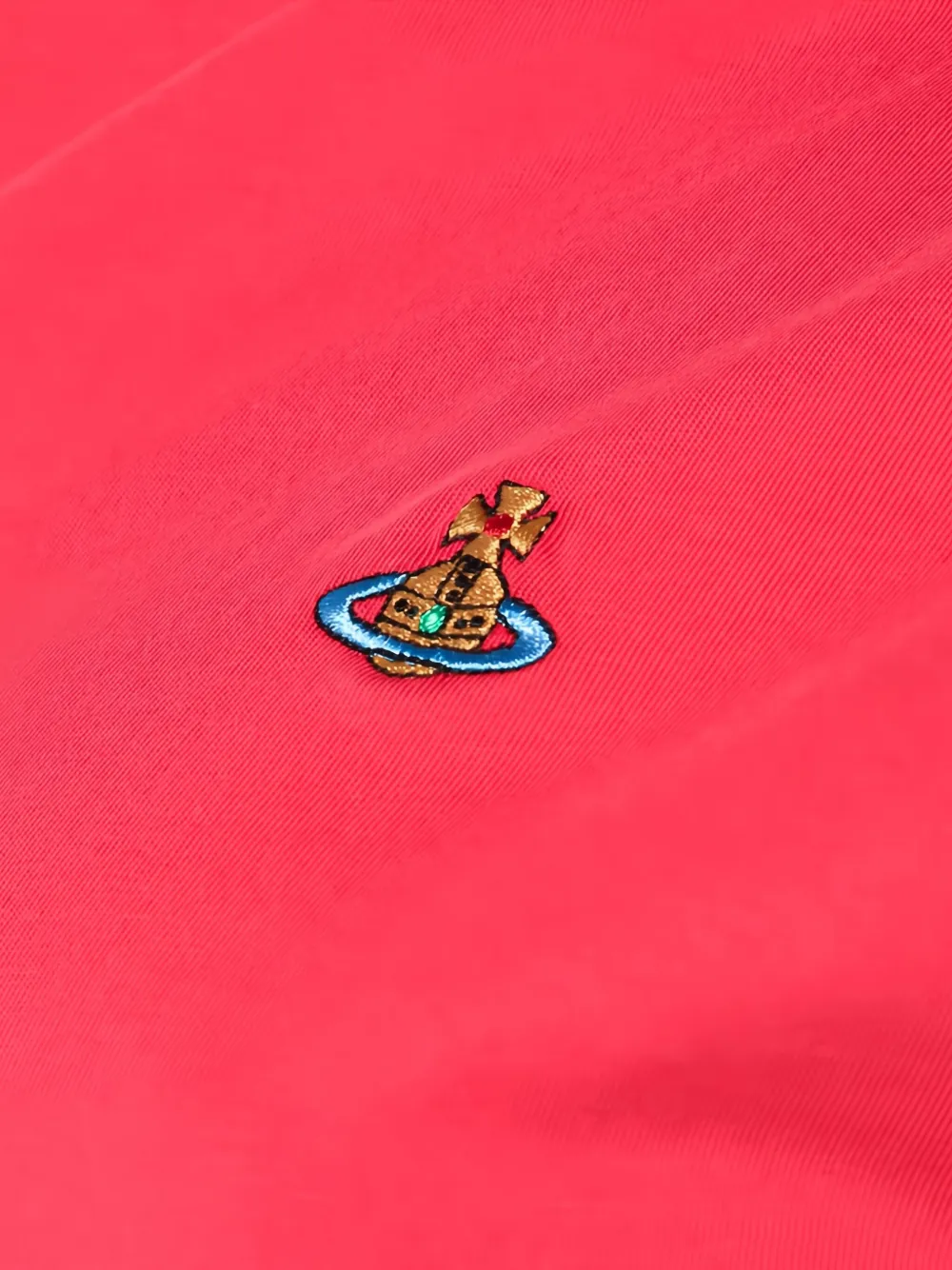 Vivienne Westwood T-shirt met geborduurd logo Rood