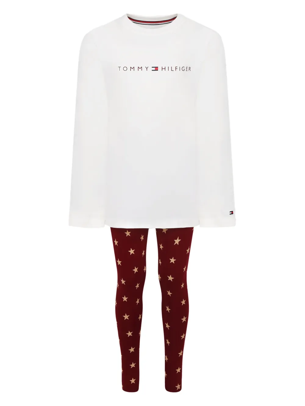 Tommy Hilfiger Junior Pyjama met logoprint Wit