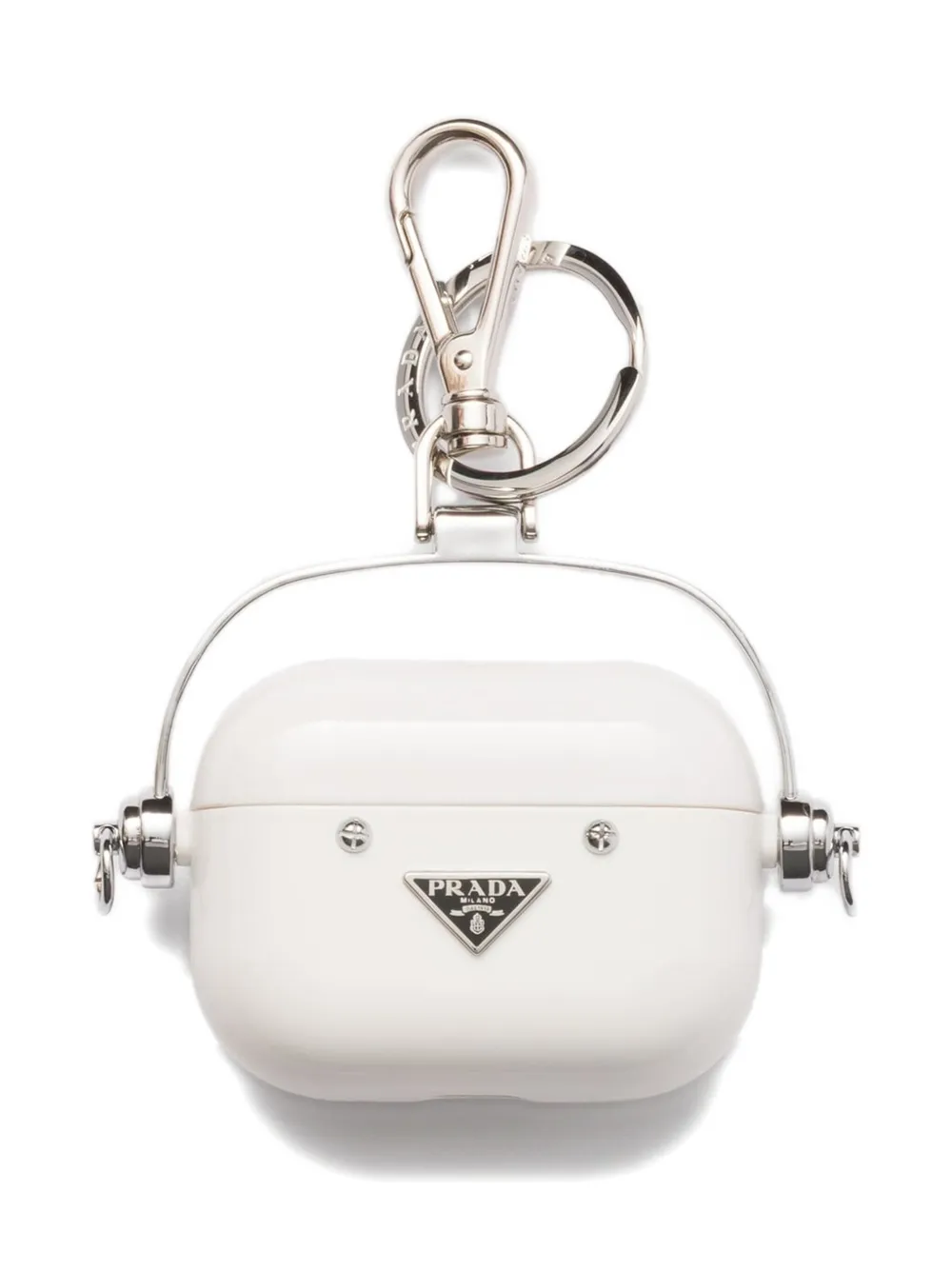 Prada Triangle-logo AirPods Pro case Wit
