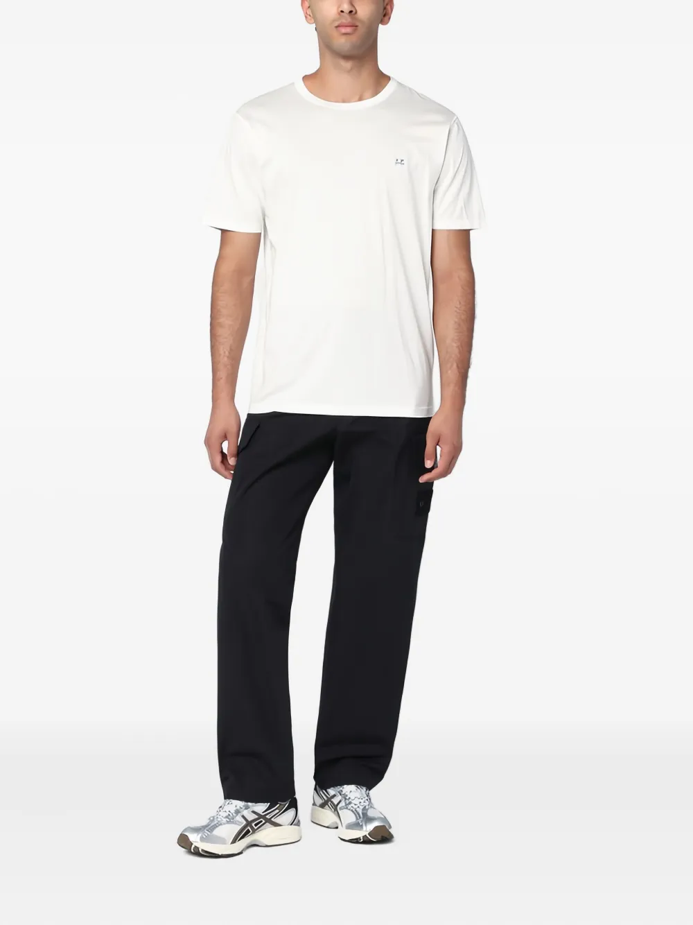 C.P. Company T-shirt met logopatch Wit